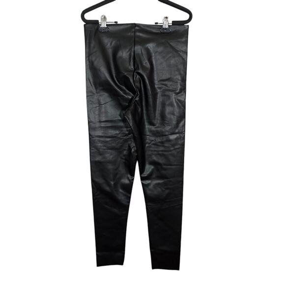 Joie Black High-Waisted Faux Leather Leggings - Picture 4 of 9